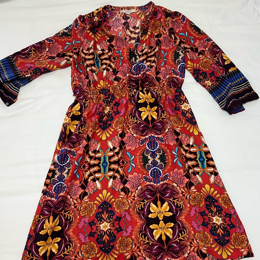 Printed Ann Taylor Loft Dress